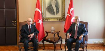 TBMM Başkanı Kurtulmuş, MHP Genel Başkanı Bahçeli'yi ziyaret etti
