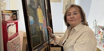 Tekirdağ'da 74 yaşındaki ressam 40 yıldır hayallerini tuvale yansıtıyor