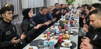 Tekirdağ Emniyet Müdürü Turanlı çevik kuvvet personeliyle iftarda buluştu
