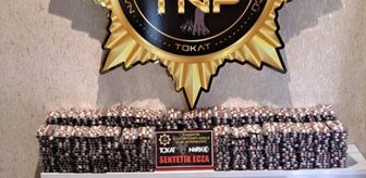 Tokat'ta 55 bin 440 adet sentetik ecza ele geçirildi