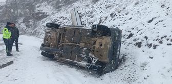 Tokat'ta devrilen otomobildeki 4 kişi yaralandı