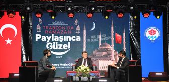Trabzon'da ramazan etkinlikleri kapsamında söyleşi gerçekleştirildi