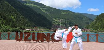 Trabzon'un turizm noktaları spor gösterilerine sahne oldu