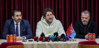 Trabzonspor Kulübü Asbaşkanı Kafkas ve teknik direktör Tekke, basın mensuplarıyla bir araya geldi