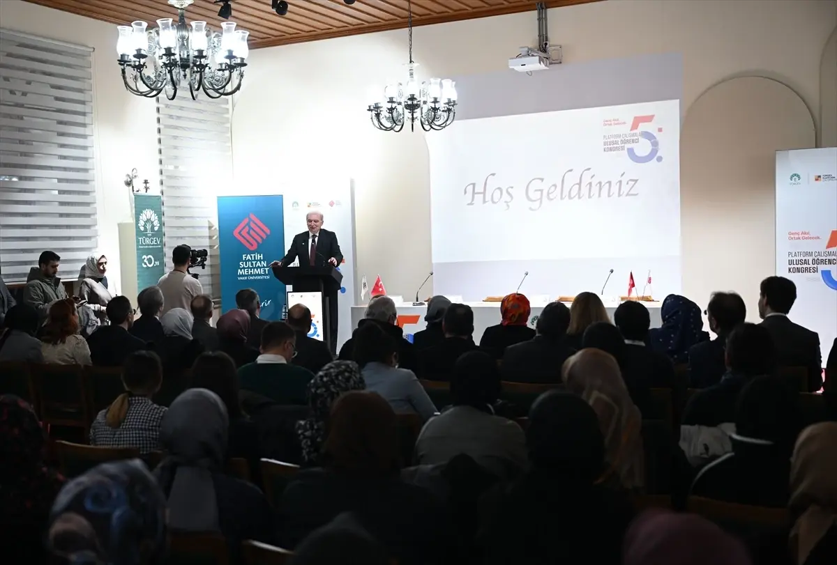 TÜRGEV Platform Çalışmaları 5. Ulusal Öğrenci Kongresi İstanbul'da başladı