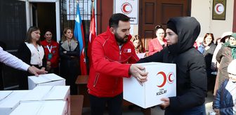 Türk Kızılay, Azerbaycan'da ihtiyaç sahibi ailelere ramazan yardımı dağıttı