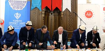 Türkiye Diyanet Vakfı Kırgızistan'da geniş katılımlı iftar programı düzenledi