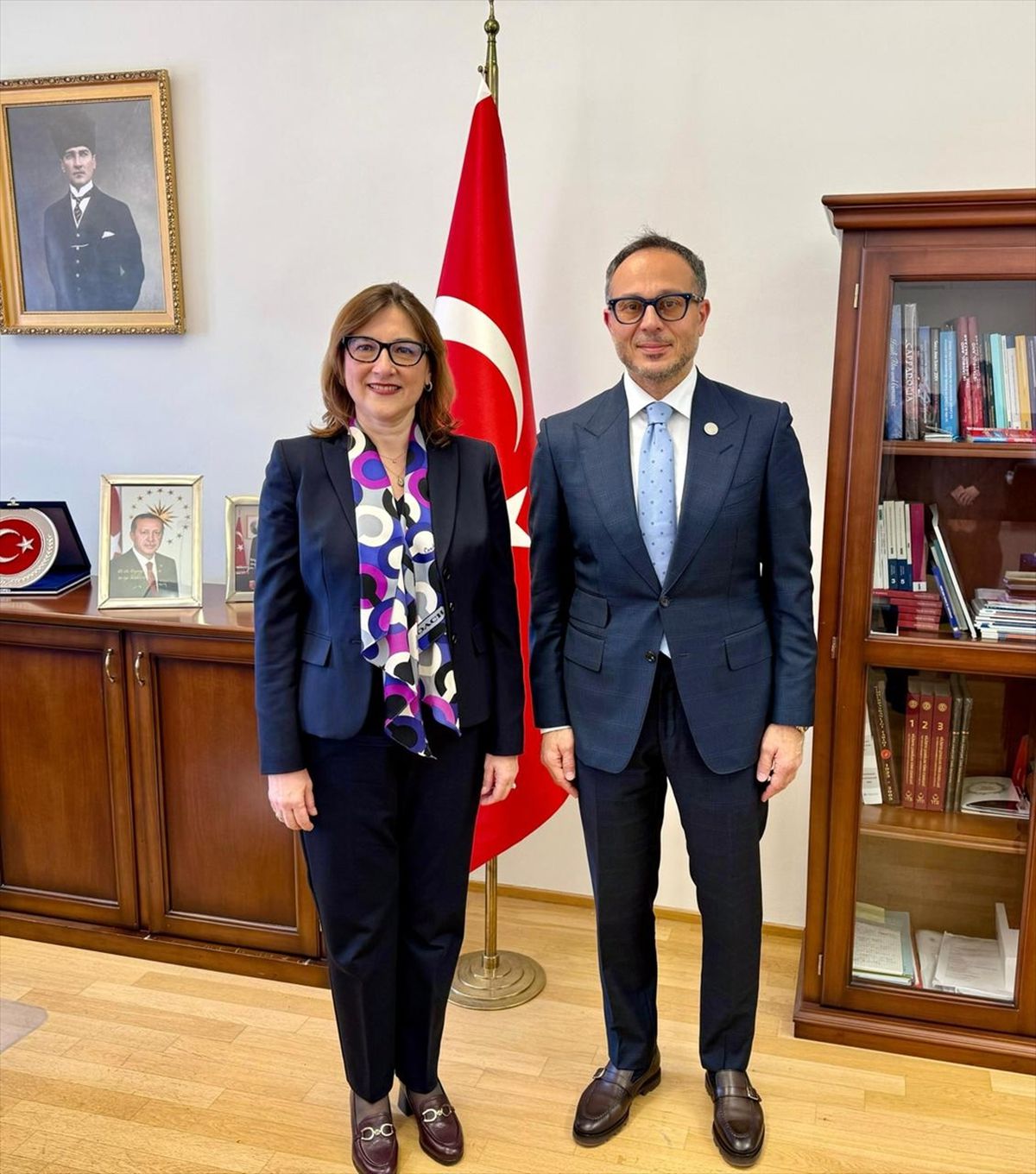 TÜRKPA Genel Sekreteri Hasan, Türkiye'nin AGİT Daimi Temsilcisi Kızıltan ile görüştü