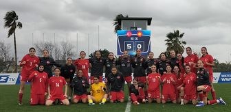 U17 Kız Milli Futbol Takımı, hazırlık maçında Kırgızistan'ı 5-0 mağlup Etti