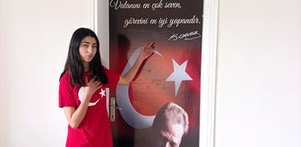 Ulaş'ta bir köy okulunun sınıf kapıları Atatürk ve Aşık Veysel resimleriyle kaplandı