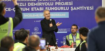 Ulaştırma ve Altyapı Bakanı Uraloğlu, Çorum'da konuştu Açıklaması