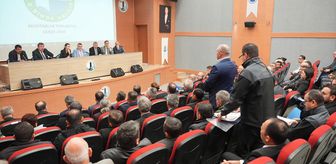 Vali Özarslan Gerze'de muhtarlarla bir araya geldi