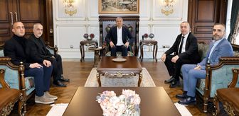 Vali Yavuz, Adana Demirspor Kulüp Başkanı Zeybek'i kabul etti