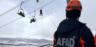 Van'da Abalı Kayak Merkezi'nde çığ tatbikatı yapıldı