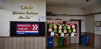 Vezirköprü'de okulda ramazan ayına özel etkinlikler hazırlandı