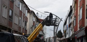 Vezirköprü'de 'örnek sokak' ramazana özel süslendi
