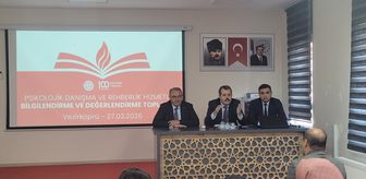 Vezirköprü'de Psikolojik Danışmanlık ve Rehberlik Hizmetleri Toplantısı gerçekleştirildi