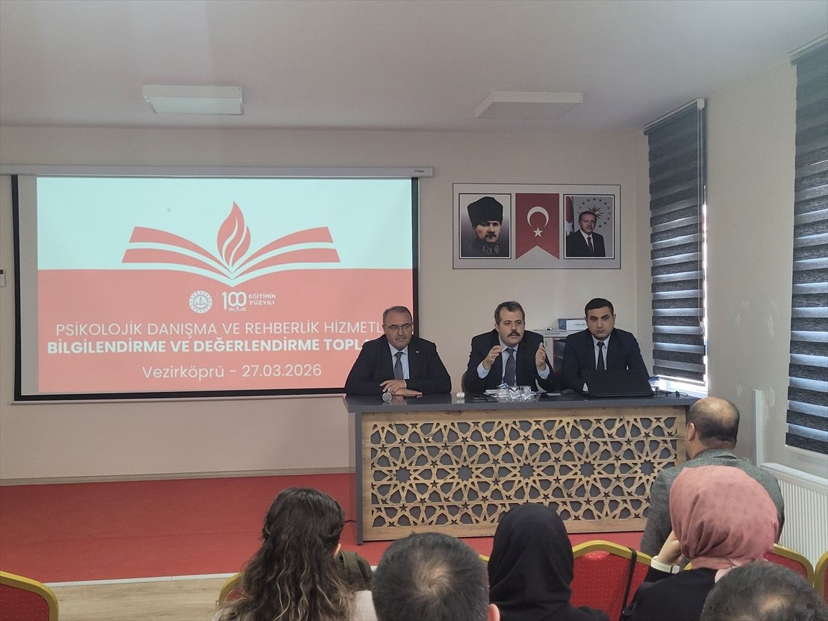 Vezirköprü'de Psikolojik Danışmanlık ve Rehberlik Hizmetleri Toplantısı gerçekleştirildi