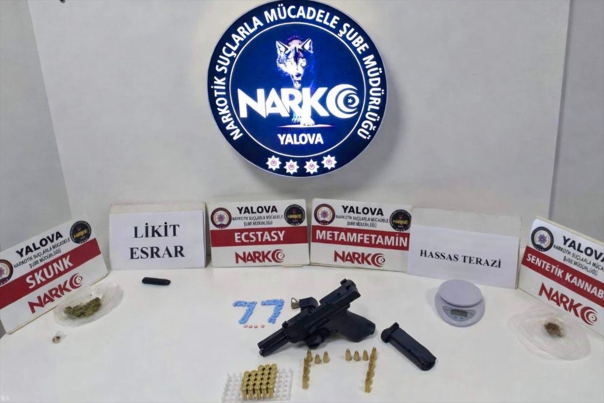 Yalova merkezli uyuşturucu operasyonunda 4 zanlı tutuklandı