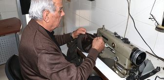 Yarım asırlık terzilik mesleğini huzurevinde sürdürüyor