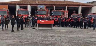 Yozgat'ta hayatını kaybeden itfaiye personeli için tören düzenlendi