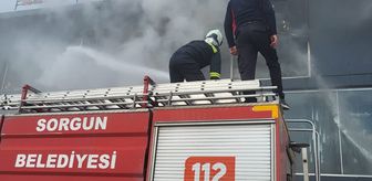 Yozgat'ta iş yerinde çıkan yangın söndürüldü