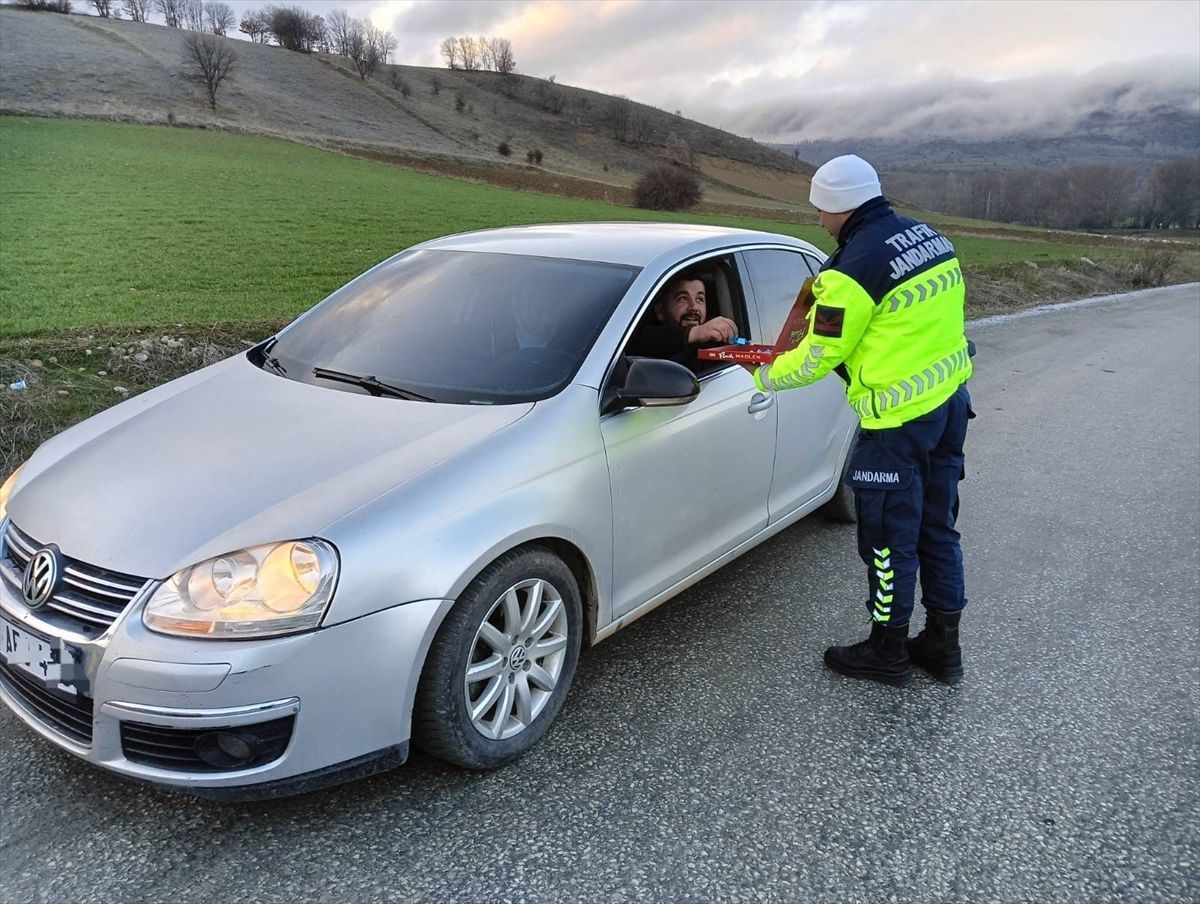 Yozgat'ta jandarma bayram denetimlerini sürdürüyor