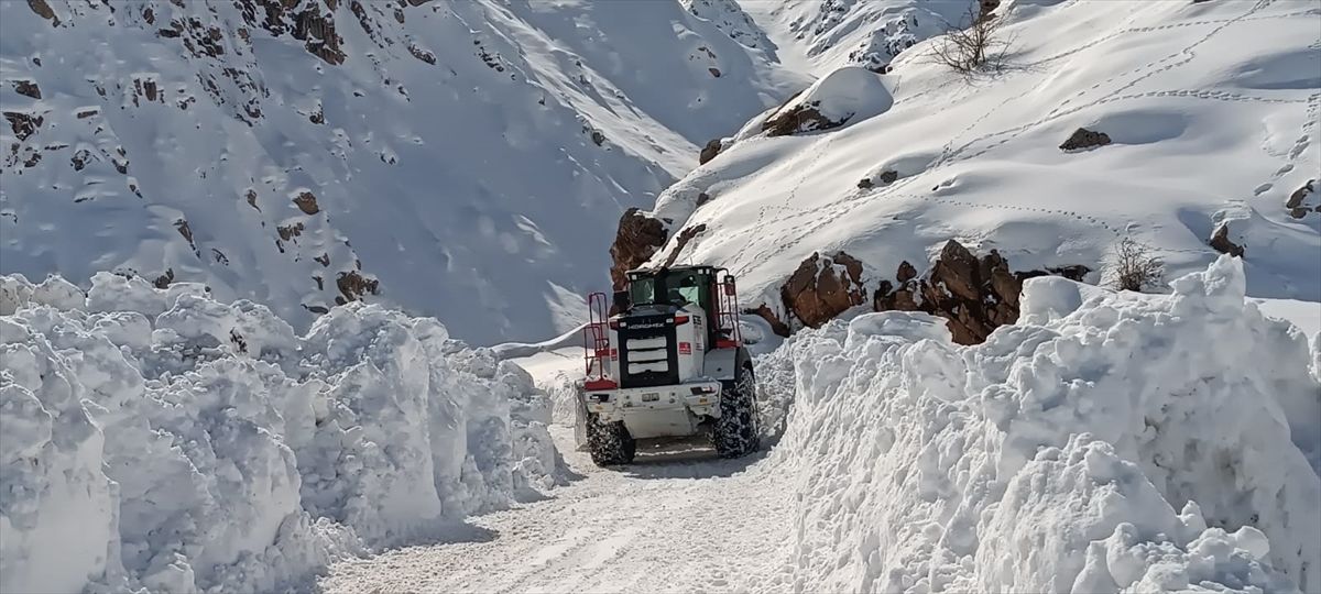 Yüksekova'da kapalı mezra yolu ulaşıma açıldı