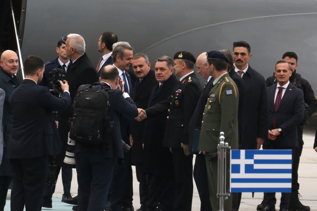 Greek Prime Minister Mitsotakis arrives in Ankara to meet President Erdoğan