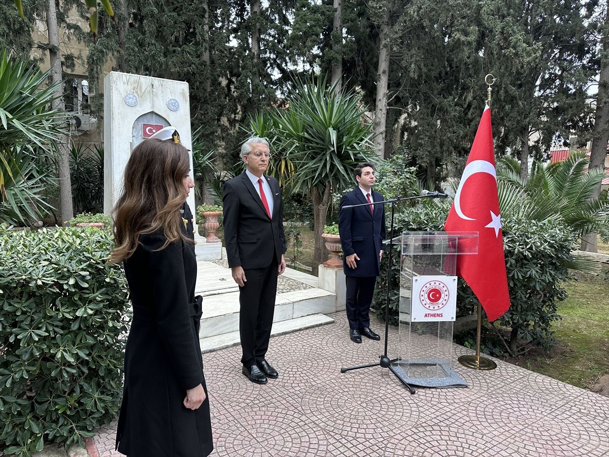 Yunanistan'daki Türk Şehitliği'nde 18 Mart Şehitleri Anma Günü vesilesiyle tören düzenlendi