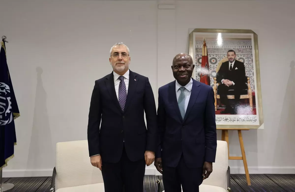 Çalışma ve Sosyal Güvenlik Bakanı Vedat Işıkhan, ILO Genel Direktörü Gilbert F. Houngbo ile Görüştü