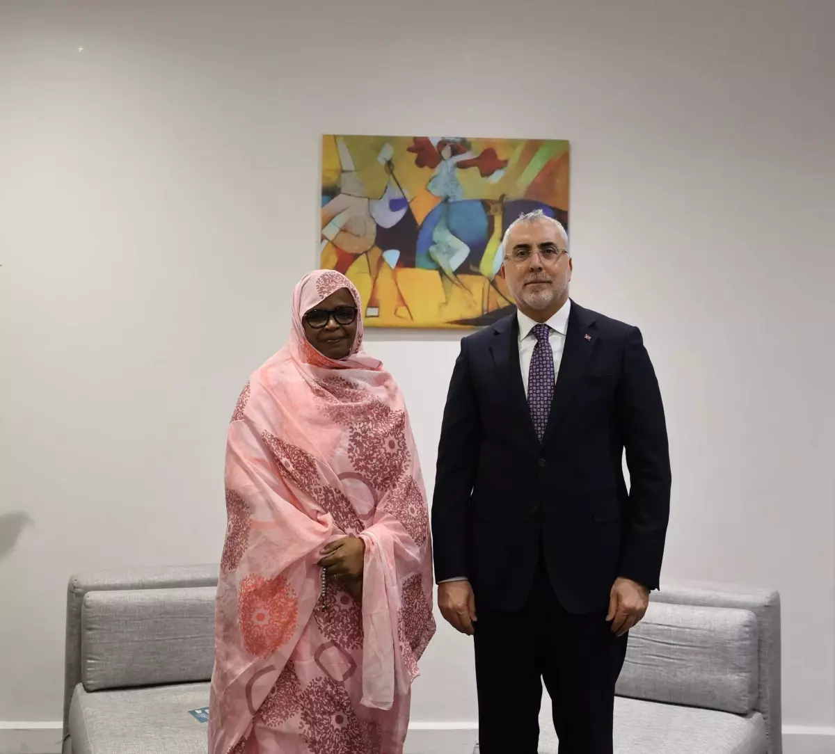 Bakan Işıkhan, Moritanya Çalışma Bakanı Houmei ile görüştü