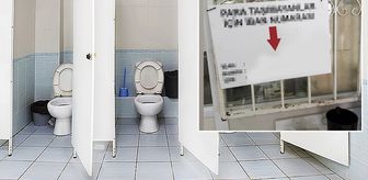 Cami tuvaletine asılan yazı tartışma yarattı