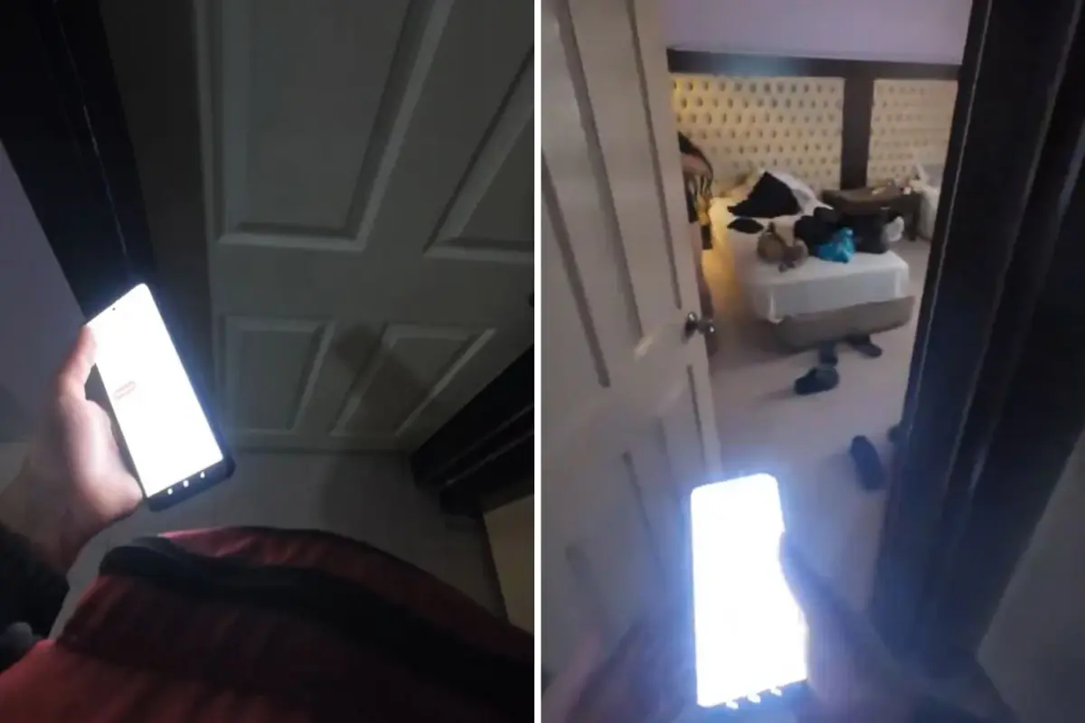 Evine sipariş götürdüğü kadını kayda alıp paylaştı: Giydiği şey giydiği bölgeyi kapatmamış