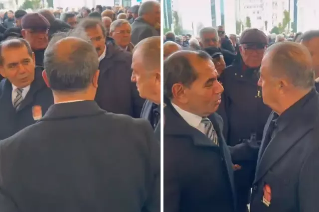 Fatih Terim and Dursun Özbek came together at Candemir Berkman's funeral