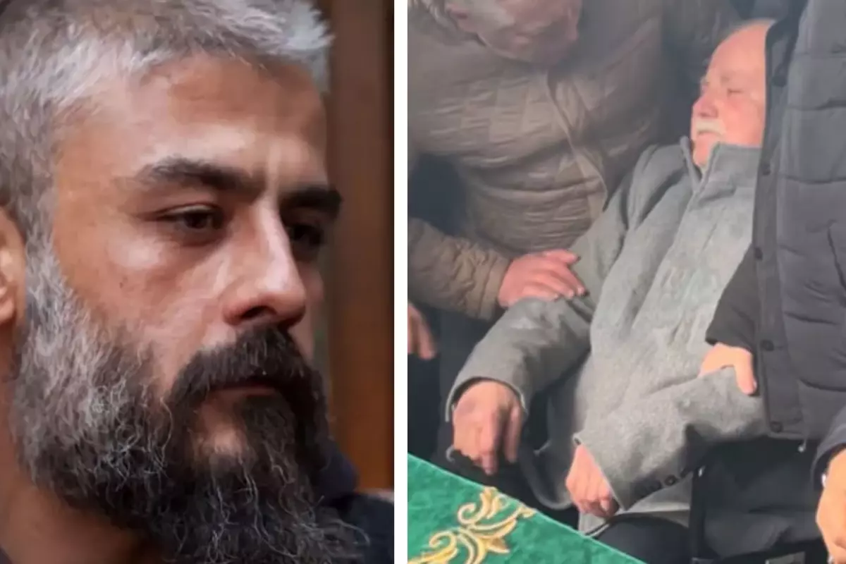 Kanbolat Görkem Arslan'a son veda: Babası oğlunun tabutunu öptü