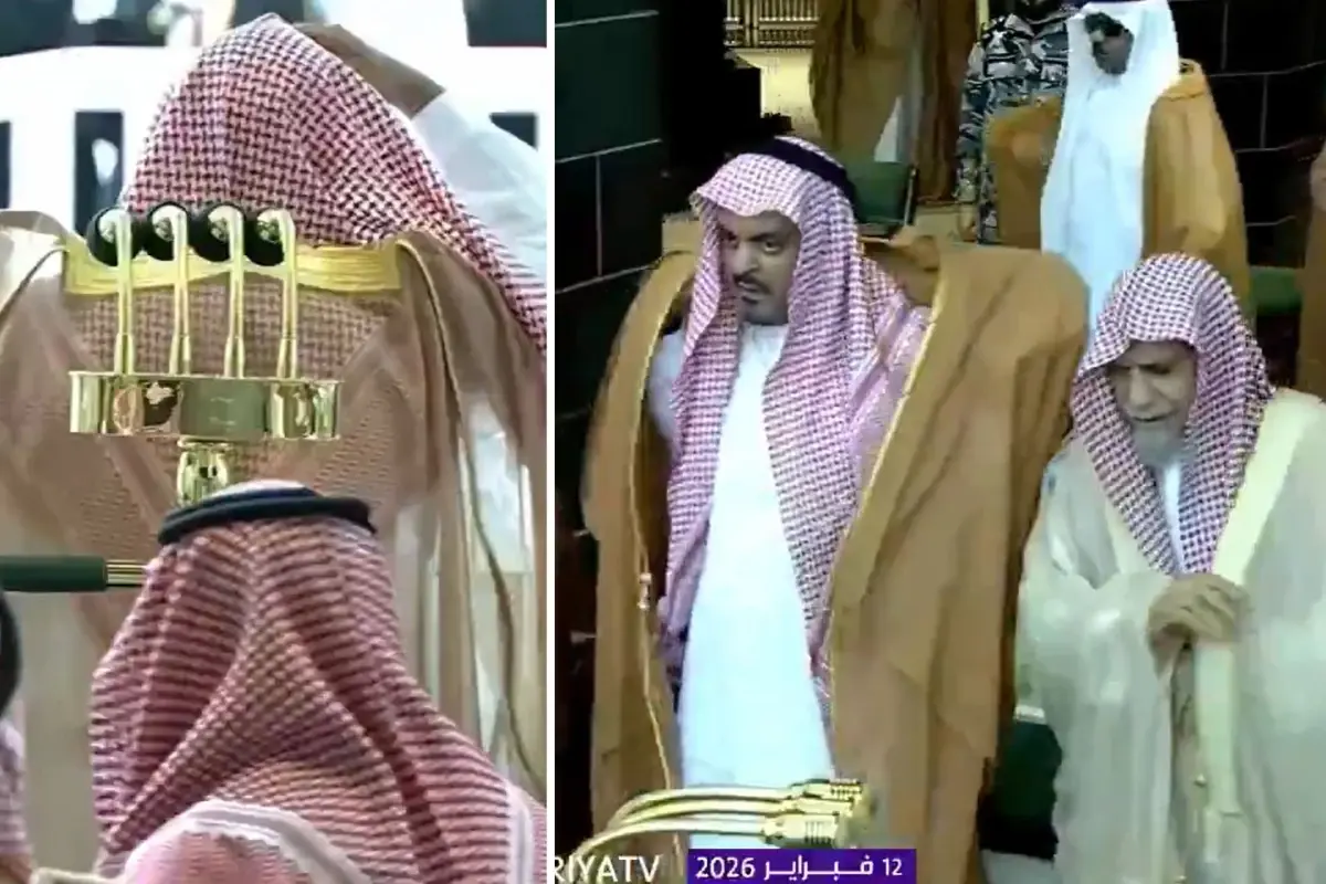 Mekke'de yağmur duasına damga vuran görüntü: Cüppeler ters giyildi