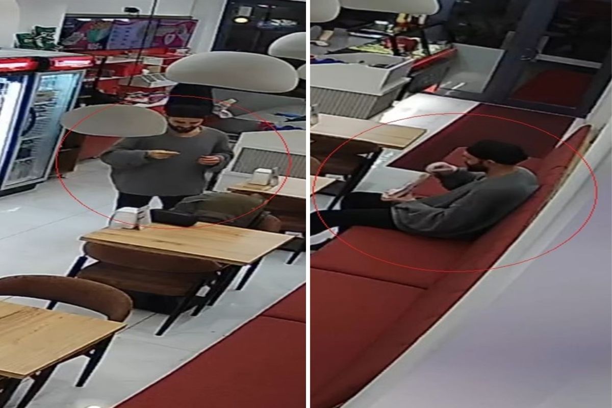 Mide bulandıran anlar! Çiğ köfte dükkanında sipariş ettiği dürüme sakal kılı koydu