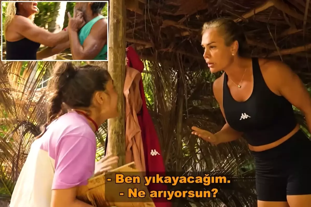 Survivor'da Nagihan, Serenay'ı hastanelik etti