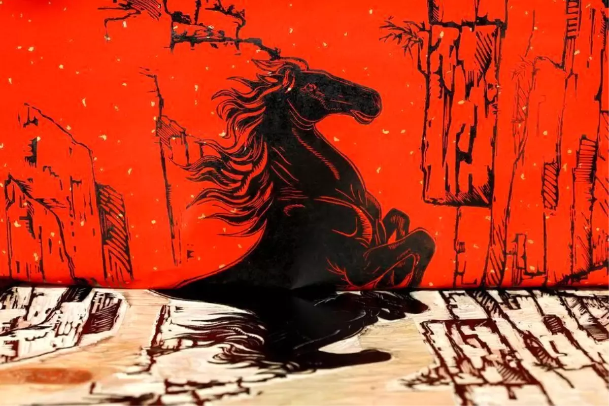 Albüm: Çin'de Geleneksel Ahşap Baskı Sanatıyla Hazırlanan At Yılı Temalı Eserler İlgi Görüyor