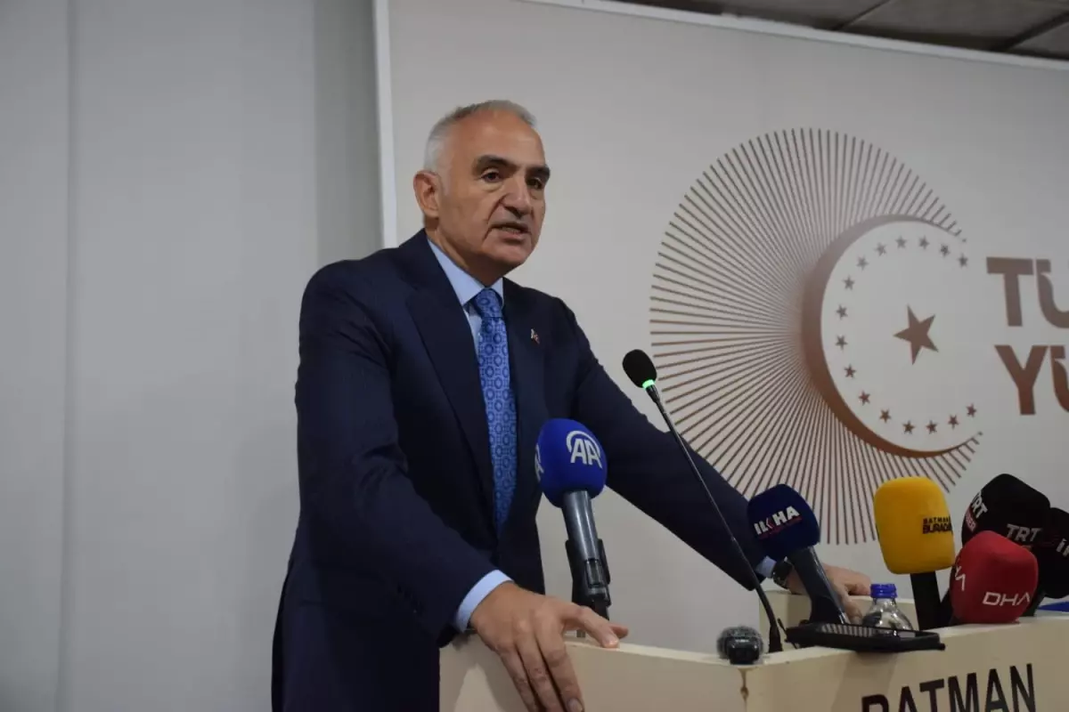 Kültür ve Turizm Bakanı Ersoy: Batman'ı Türkiye Yüzyılı'nın kültür, turizm ve medeniyet şehirlerinden biri...