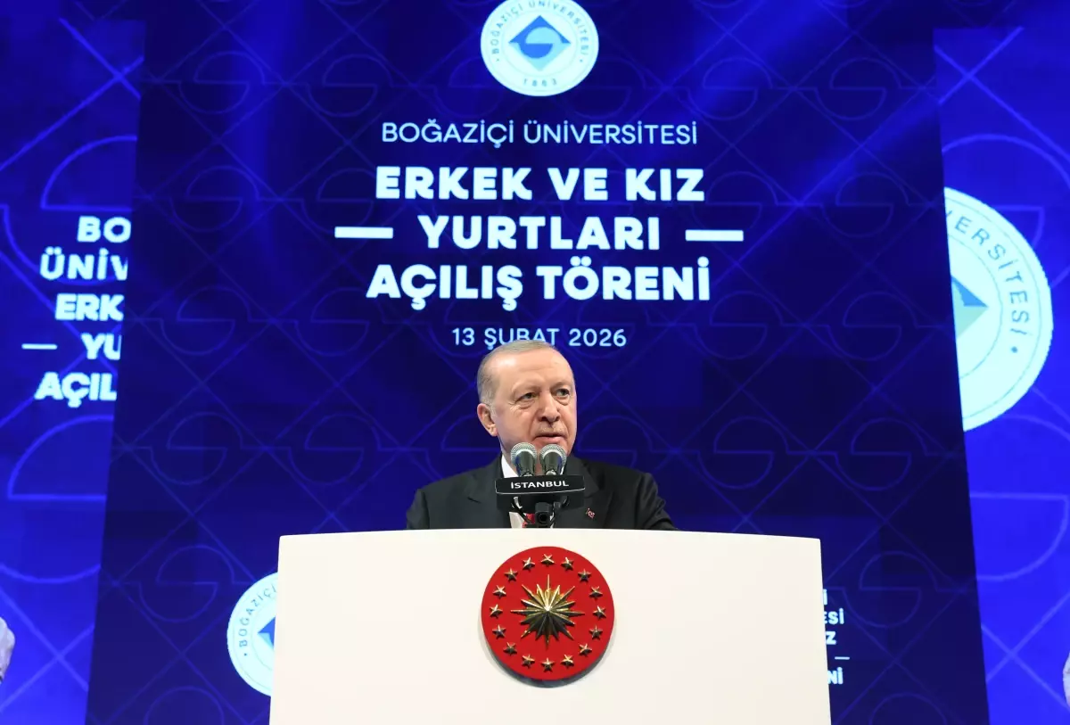 Cumhurbaşkanı Erdoğan, Boğaziçi Üniversitesi Yurtlarının Açılış Törenine Katıldı