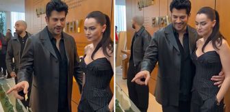 Fahriye Evcen'in Burak Özçivit'e takındığı tavır tanıtıma damga vurdu