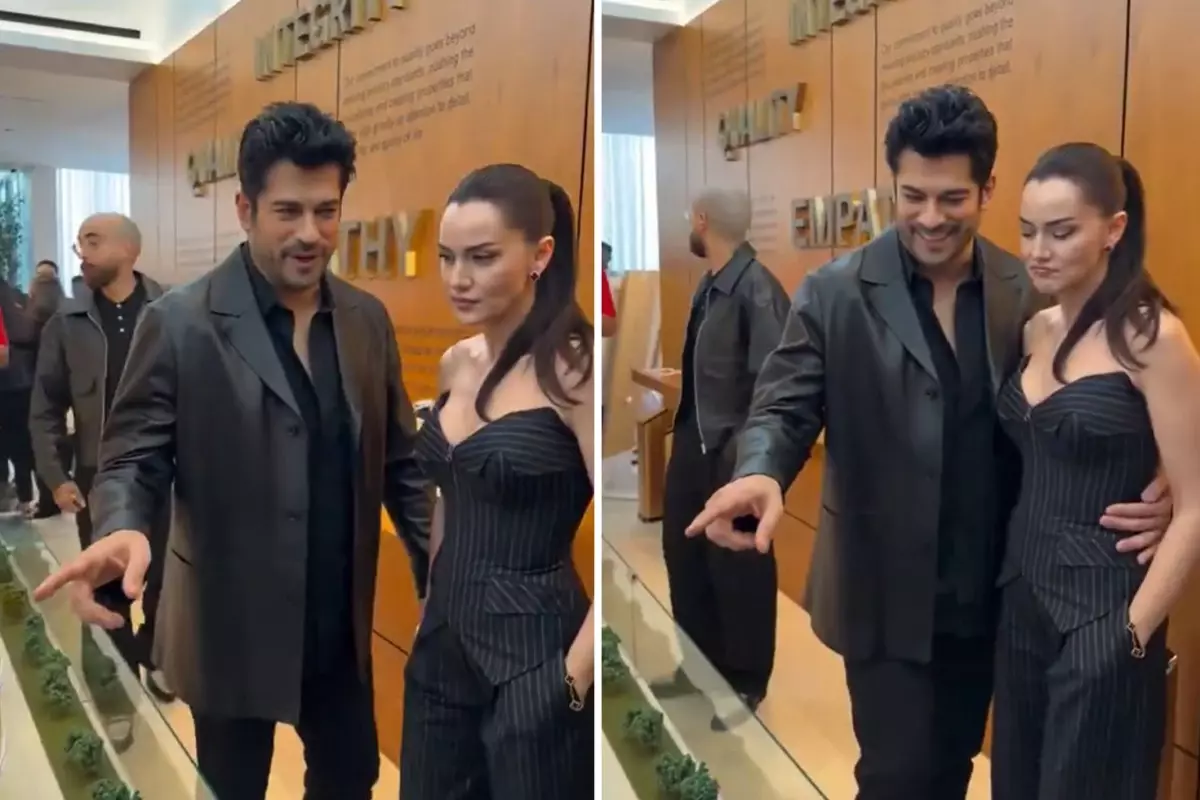 Fahriye Evcen'in Burak Özçivit'e takındığı tavır tanıtıma damga vurdu