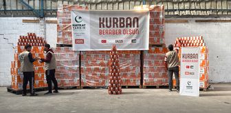 Gazze'ye 12 Bin Hisselik Kurban Konservesi Ulaştırıldı