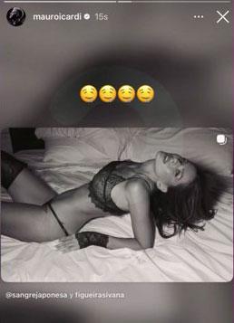 Icardi shared bold poses of his girlfriend