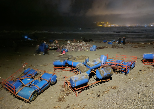 The city was flooded, a dead calf washed ashore on the world-famous beach