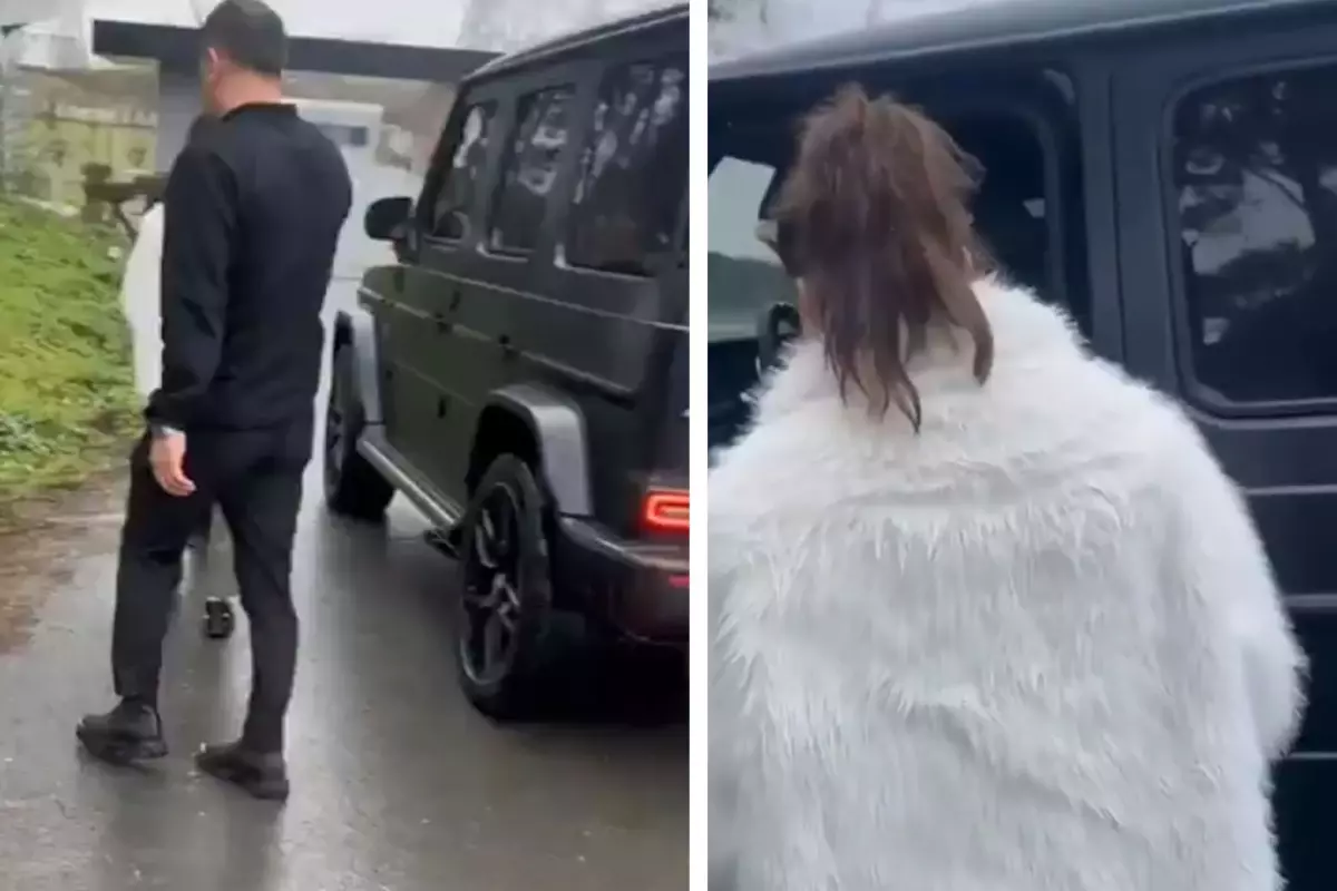 Milyonlarca seveni olan ünlü isim yol kenarında bekleyen hayranını kırmadı