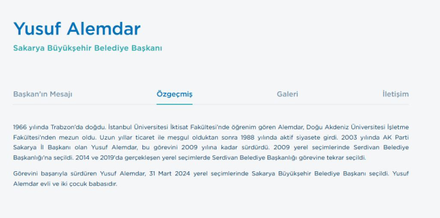 University denies the information in Yusuf Alemdar's biography: He did not graduate from us
