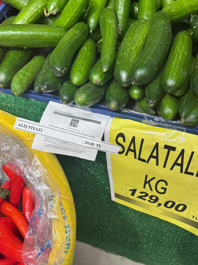 What kind of profit margin is this? The purchase price of the cucumber sold for 129 TL caused outrage